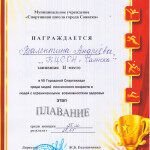 21.04.21 Соревнование по плаванию
