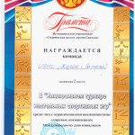 08.12.22 1 место Инклюзивный турнир настольных игр